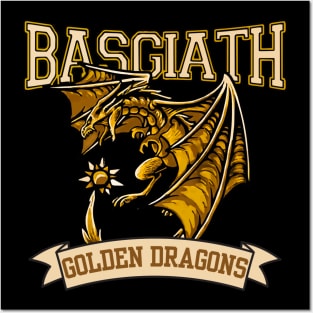 Basgiath Golden Dragons Posters and Art